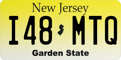 NJ license plate I48MTQ