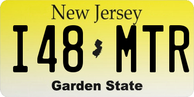 NJ license plate I48MTR
