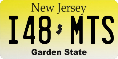 NJ license plate I48MTS