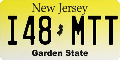 NJ license plate I48MTT