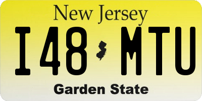NJ license plate I48MTU