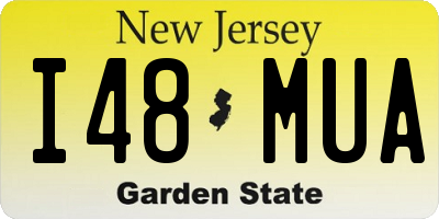 NJ license plate I48MUA