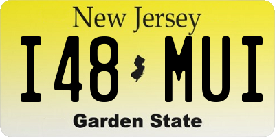 NJ license plate I48MUI