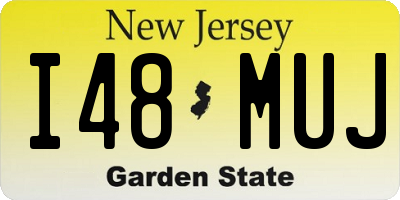 NJ license plate I48MUJ
