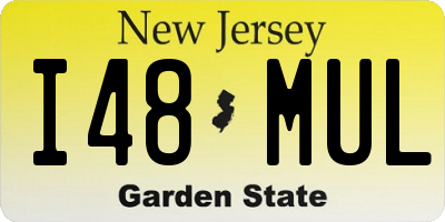 NJ license plate I48MUL