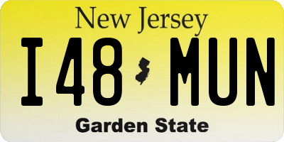 NJ license plate I48MUN