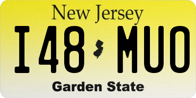 NJ license plate I48MUO