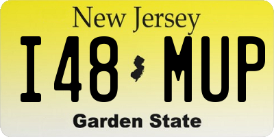 NJ license plate I48MUP