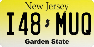 NJ license plate I48MUQ