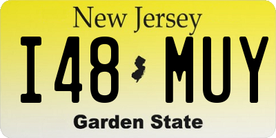 NJ license plate I48MUY