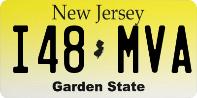 NJ license plate I48MVA