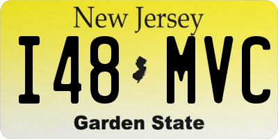 NJ license plate I48MVC