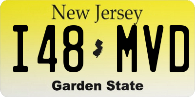 NJ license plate I48MVD