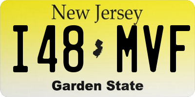 NJ license plate I48MVF