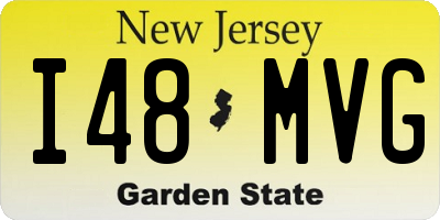 NJ license plate I48MVG