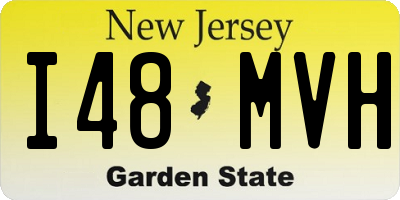 NJ license plate I48MVH
