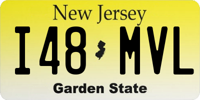 NJ license plate I48MVL