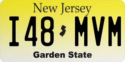 NJ license plate I48MVM