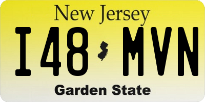 NJ license plate I48MVN