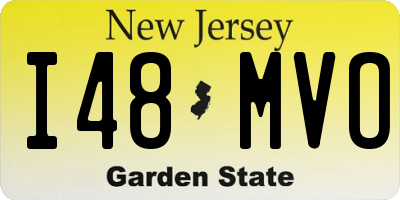 NJ license plate I48MVO
