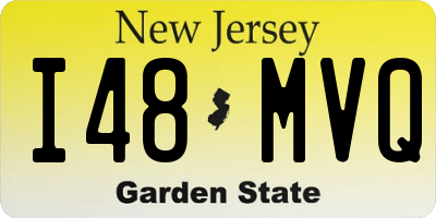 NJ license plate I48MVQ