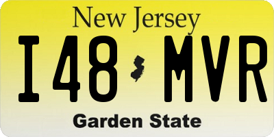 NJ license plate I48MVR