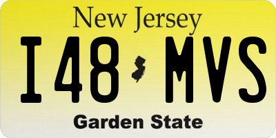 NJ license plate I48MVS