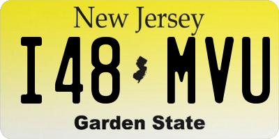 NJ license plate I48MVU
