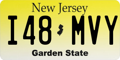 NJ license plate I48MVY