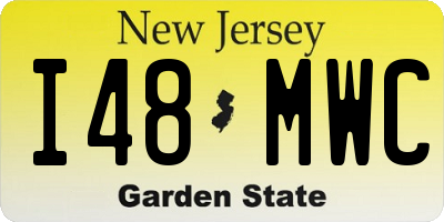 NJ license plate I48MWC