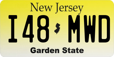 NJ license plate I48MWD
