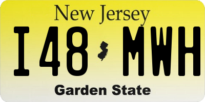 NJ license plate I48MWH