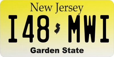 NJ license plate I48MWI