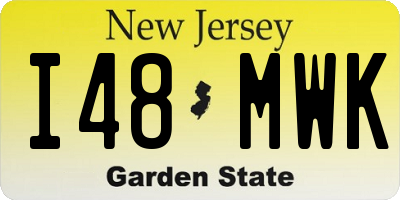 NJ license plate I48MWK