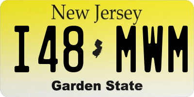 NJ license plate I48MWM