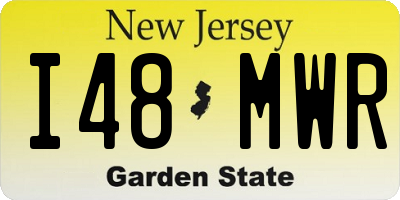 NJ license plate I48MWR