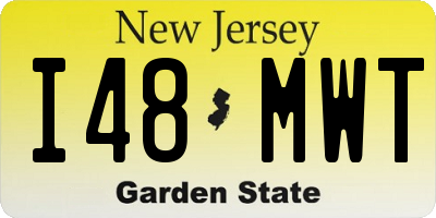 NJ license plate I48MWT