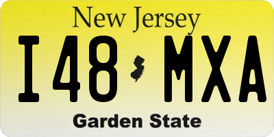 NJ license plate I48MXA