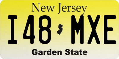 NJ license plate I48MXE