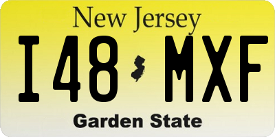 NJ license plate I48MXF