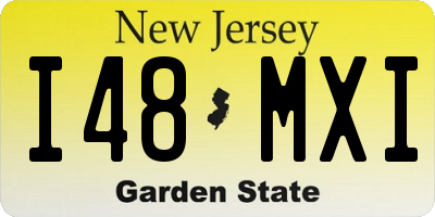 NJ license plate I48MXI