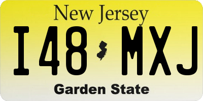 NJ license plate I48MXJ