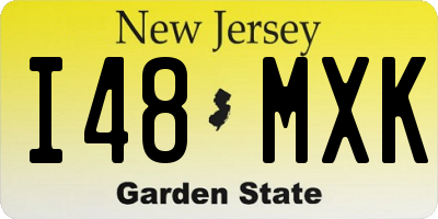 NJ license plate I48MXK