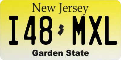 NJ license plate I48MXL
