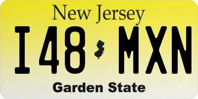 NJ license plate I48MXN