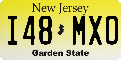 NJ license plate I48MXO
