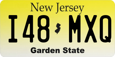 NJ license plate I48MXQ