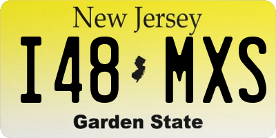 NJ license plate I48MXS