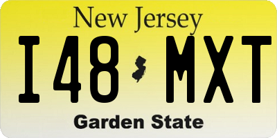 NJ license plate I48MXT