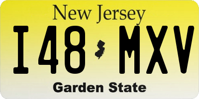 NJ license plate I48MXV